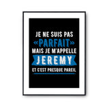 Affiche prénom Jeremy homme parfait - Planetee