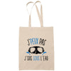 Sac Tote Bag J'peux pas Apnée sous l'eau beige - Planetee
