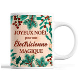 Tasse Noël Électricienne femme Beige - Planetee
