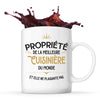 Mug blanc Propriété de la Meilleure Cuisinière - Planetee