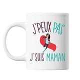 Mug Maman j'peux pas Blanc - Planetee