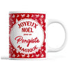 Tasse Noël Pongiste homme Rouge - Planetee