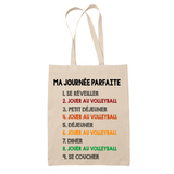 Tote Bag Volleyball Journée Parfaite - Planetee