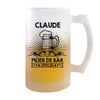 Chope de bière Claude Prénom Pilier de Bar - Planetee