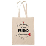 Sac Tote Bag Petit Bazar d'une Friend d'amour - Planetee