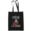 Sac Tote Bag Karting Je peux pas Noir - Planetee