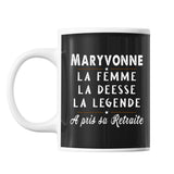 Mug prénom Maryvonne cadeau départ retraite - Planetee