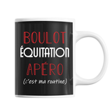 Mug Équitation C'est ma Routine - Planetee