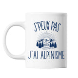 Mug Alpinisme j'peux pas Blanc - Planetee