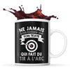 Mug personnalisable Tir à l'arc Prénom Femme Métier Age pour Archer - Planetee