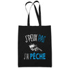 Sac Tote Bag Pêche Je peux pas Noir - Planetee