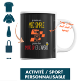 Mug J'suis un mec simple Activité / Sport Personnalisable - Planetee