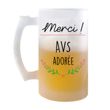 Chope de bière Merci AVS Adorée - Planetee