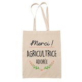 Sac Tote Bag Merci Agricultrice Adorée - Planetee