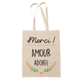 Sac Tote Bag Merci Amour Adorée - Planetee