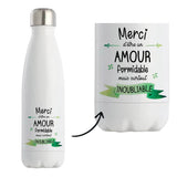 Bouteille isotherme Amour inoubliable femme - Planetee