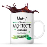 Mug Merci Architecte Inoubliable Femme - Planetee