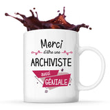 Mug Merci Archiviste Géniale - Planetee