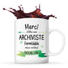 Mug Merci Archiviste Inoubliable Femme - Planetee