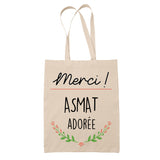 Sac Tote Bag Merci Asmat Adorée - Planetee