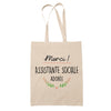 Sac Tote Bag Merci Assistante sociale Adorée - Planetee