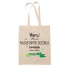 Sac Tote Bag Merci Assistante sociale Inoubliable Femme - Planetee