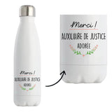 Bouteille isotherme Auxiliaire de justice adorée - Planetee