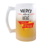 Chope de bière Merci Bébé Génial - Planetee