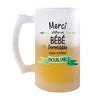 Chope de bière Merci Bébé Inoubliable Femme - Planetee