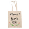 Sac Tote Bag Merci Badiste Adorée - Planetee