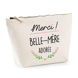 Trousse Merci Belle-Mère adorée | pochette maquillage toilette - Planetee