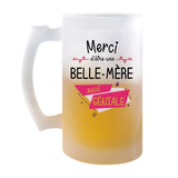 Chope de bière Merci Belle-Mère Géniale - Planetee