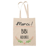 Sac Tote Bag Merci Bibi Adorée - Planetee