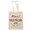 Sac Tote Bag Merci Bibliothécaire Adorée - Planetee