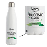 Bouteille isotherme Biologiste inoubliable femme - Planetee