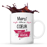 Mug Merci Cœur Géniale - Planetee