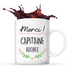Mug Merci Capitaine Adorée - Planetee