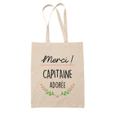 Sac Tote Bag Merci Capitaine Adorée - Planetee