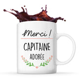 Mug Merci Capitaine Adorée - Planetee