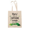 Sac Tote Bag Merci Capitaine Inoubliable Femme - Planetee