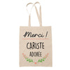 Sac Tote Bag Merci Cariste Adorée - Planetee