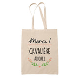 Sac Tote Bag Merci Cavalière Adorée - Planetee