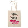 Sac Tote Bag Merci Chérie Géniale - Planetee