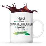 Mug Merci Chauffeur routier Inoubliable Femme - Planetee