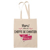 Sac Tote Bag Merci Cheffe de chantier Géniale - Planetee