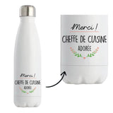 Bouteille isotherme Cheffe de cuisine adorée - Planetee