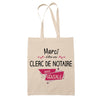 Sac Tote Bag Merci Clerc de notaire Géniale - Planetee