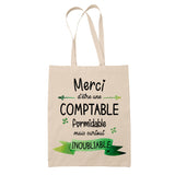 Sac Tote Bag Merci Comptable Inoubliable Femme - Planetee