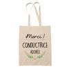 Sac Tote Bag Merci Conductrice Adorée - Planetee