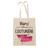 Sac Tote Bag Merci Couturière Géniale - Planetee